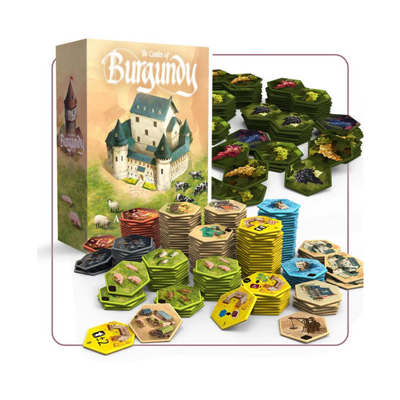 The Castles of Burgundy: Special Edition – Acrylic Hexes
