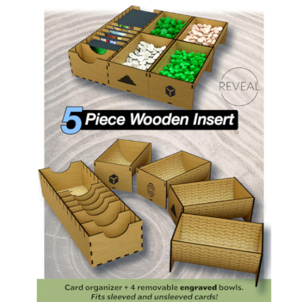 Earth Board Game 5 Piece Wooden Insert (Kickstarter version)
